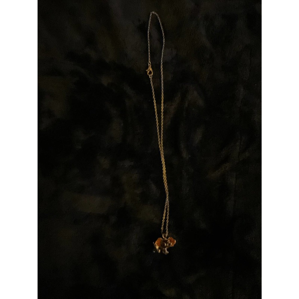 Elephant pendant necklace for kids.  0200